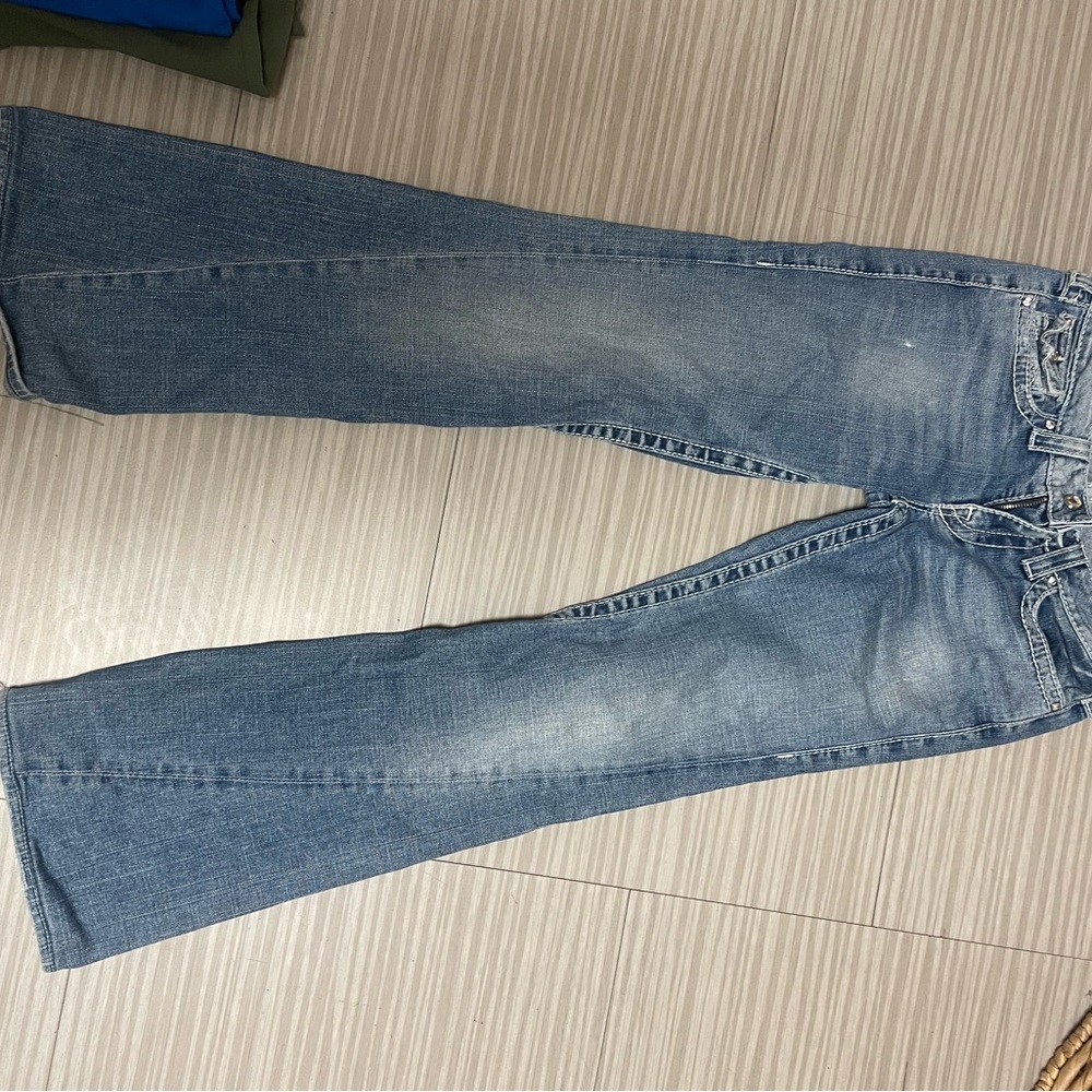 True Religion Light Blue Flare Jeans